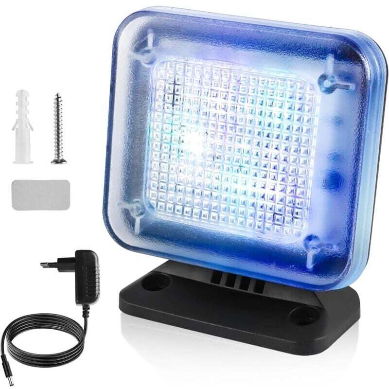 Attrappe Eines Fernsehers Mit 12 Leds Und 3 Wählbaren Programmen, Energieeffizient, Mit Timer, Inklusive Netzteil, Zur Einbruchsprävention