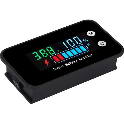 Digitaler Batteriekapazitätstester (7–100 V), Batteriemonitor, Spannungs- Und Temperaturschalter Für Autos Und Boote, Wasserdicht Nach Ipx7