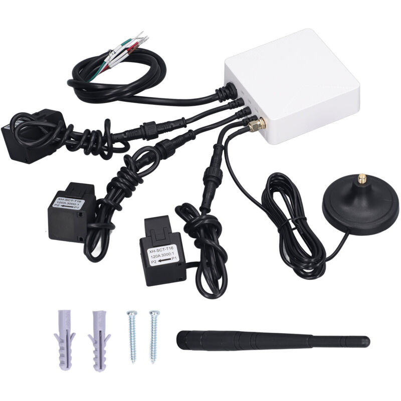 Dreiphasiger Wlan-energiezähler Mit 120-a-stromkreispegelsensor, Intelligenter Elektrischer Leistungsmonitor, 100–240 V