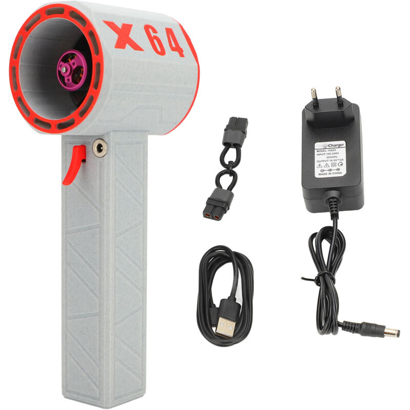64 Mm 1400 G Elektrischer Druckluftreiniger, Stufenlos Verstellbarer Handtrockner, 100–240 V Eu-stecker