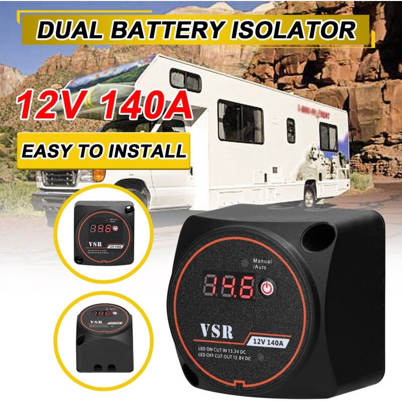 Intelligenter Doppelbatterie-trennschalter Mit Digitalem Voltmeter Und Spannungsempfindlichem Vsr-relais Für Atvs, Utvs, Boote, Wohnmobile, Camper Und 5-rad-suvs.