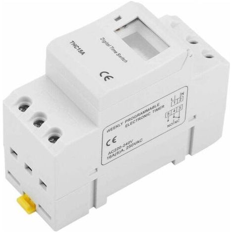 Thc15a Digitaler Zeitschalter 220–240 V Ac, 16 A, Programmierbarer Digitaler Zeitschalter Für Din-schienenmontage