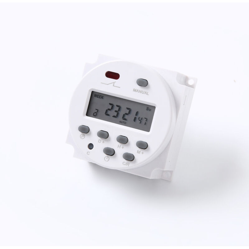 2-teiliger Programmierbarer Zeitschalter, Modularer Timer, Mit Programmierbarem Timer Und Lcd-digitalanzeige, Programmierbare Timerbuchse, 8 Klemmenblöcke, Cn 101a, 12 V Dc 16 A