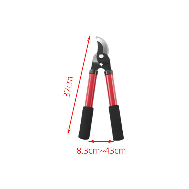Amboss-astschere Für Trockenes Und Hartes Holz, Klingen Aus Gehärtetem Stahl Mit Antihaftbeschichtung, Länge: 37 Cm