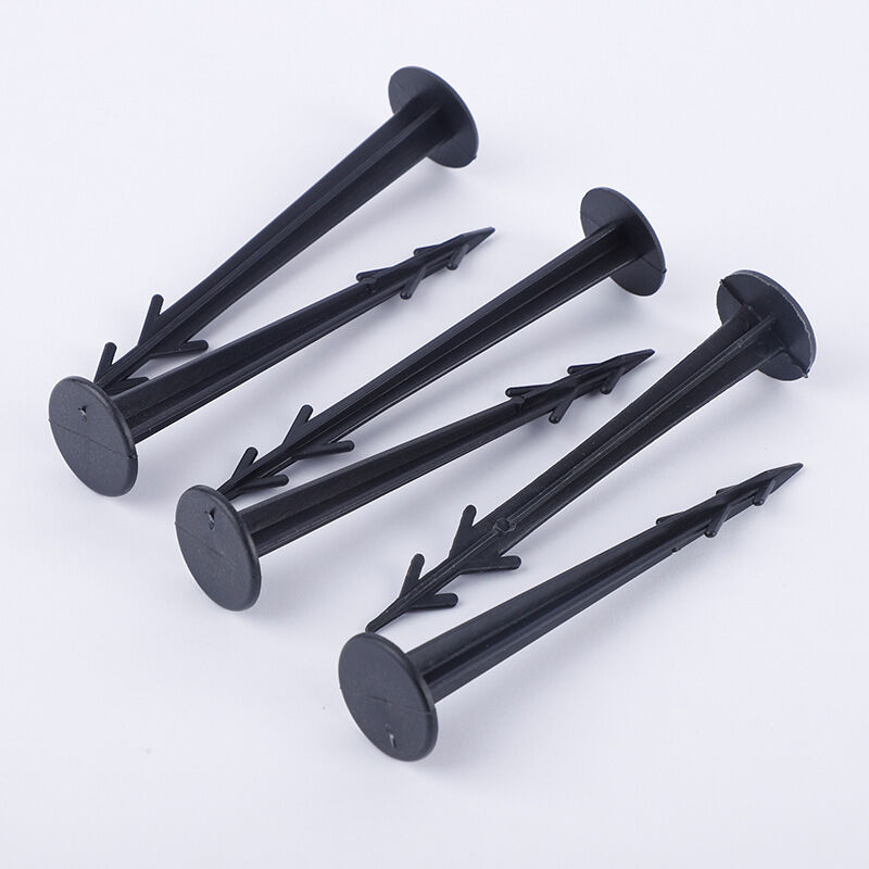 100er-pack Schwarze, Uv-beständige Kunststoff-heringe, 12 Cm
