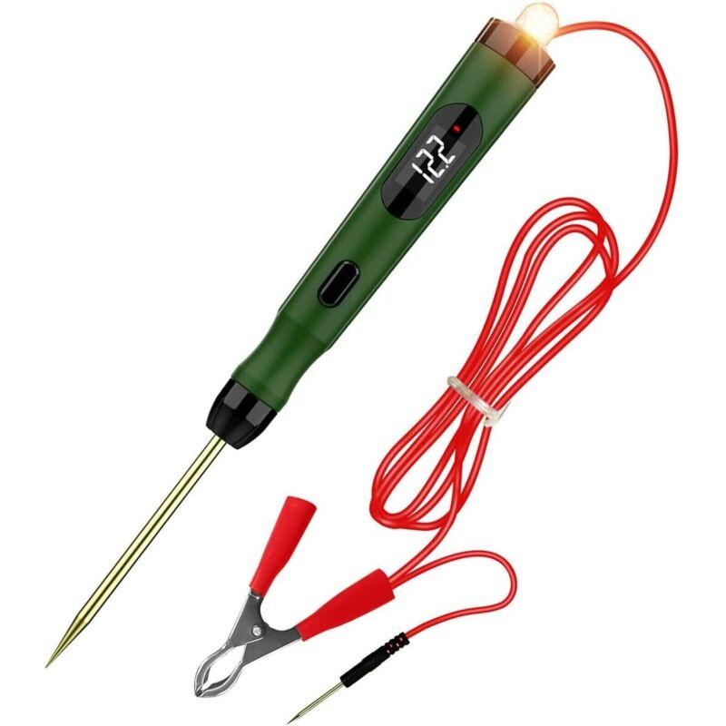 Tester Für Fahrzeugelektrik, Sonde 5 V–30 V, Digitaler Schaltkreisteststift, Lampenspannungsprüfstift
