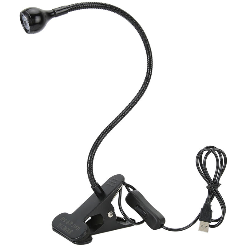 3-w-usb-uv-klebelampe, Violettes Led-ultraviolettlicht, Usb-anschluss Mit Clip Und Schalter Zur Handy-reparatur
