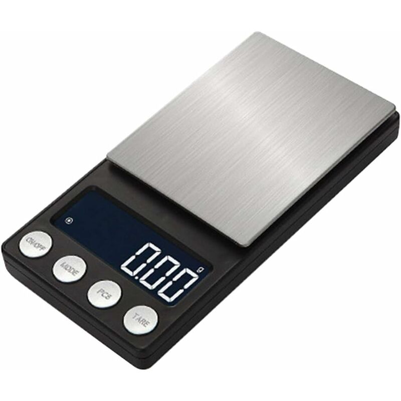 Digitale Milligramm-waage 50 X 0,001 G – Mini-lcd-digital-taschenwaage Für Labore, Elektronische Schmuckwaage Mit Wiegepfannen-tablett (500 G/0,01 G)