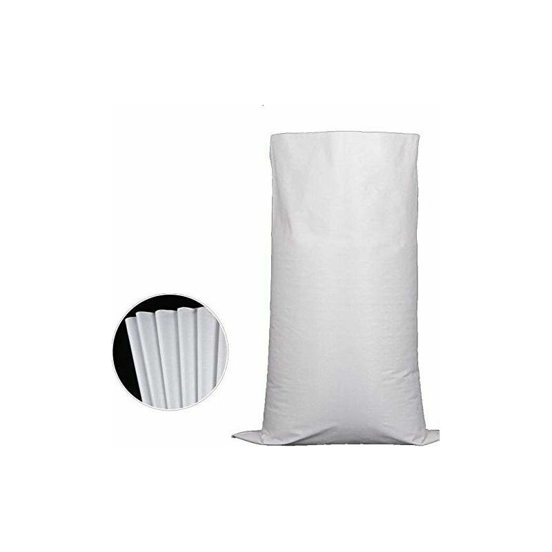 10 Stück Bauschuttsäcke, Weiße Gewebesäcke 60x100 Cm, Bauschuttsäcke Mit Großem Fassungsvermögen, Für Logistik Und Transport, Baumaterialien Oder Gartenabfälle