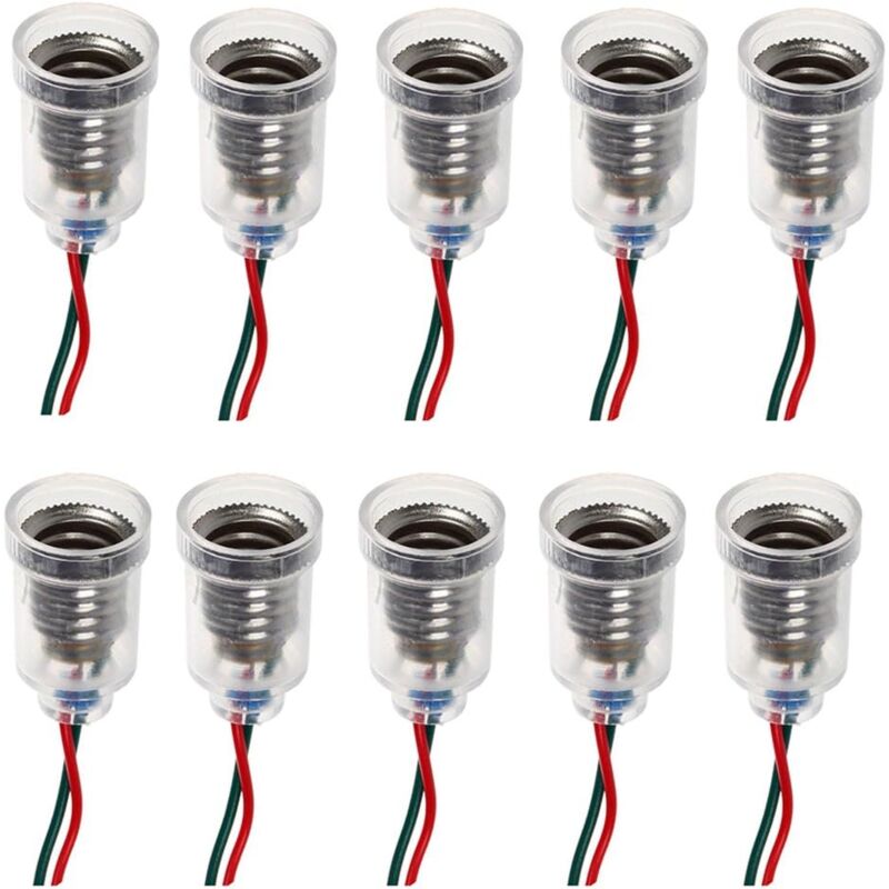 10-teiliges Set E10-lampensockel, Led-schraubfassung, Halter Für Kleine Glühbirnen, Lampenfassung Mit Drahtanschluss Für Versuchskreise, Zubehör Für Elektrische Tests Zu Hause