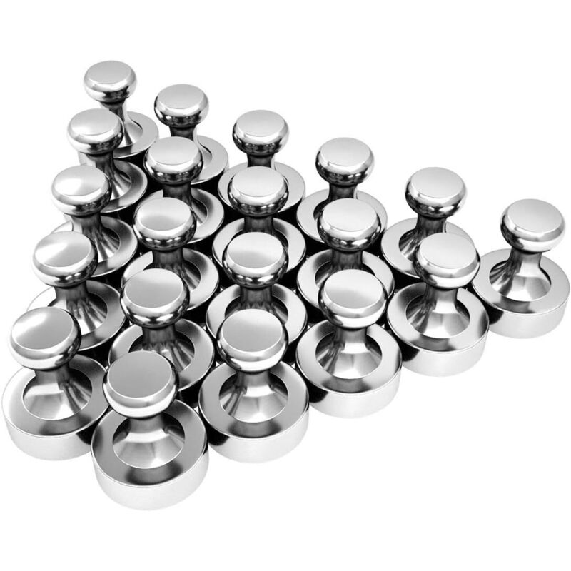 Neodym-magnete, 20 Stück N52, Superstarke Reißzweckenmagnete Für Whiteboards, Kühlschrankmagnete, Magnettafeln, Magnetplatten – Mit Aufbewahrungsbox