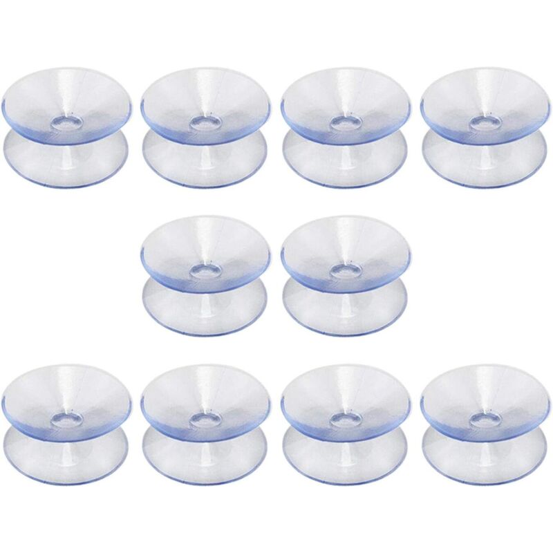 Doppelseitige Saugnäpfe, Kompatibel Mit Glastischplatten, 10 Saugnäpfe Ohne Haken, Multifunktionale Spiegel-saugnäpfe, Doppelseitige Rutschfeste Glas-saugnäpfe (30 Mm)