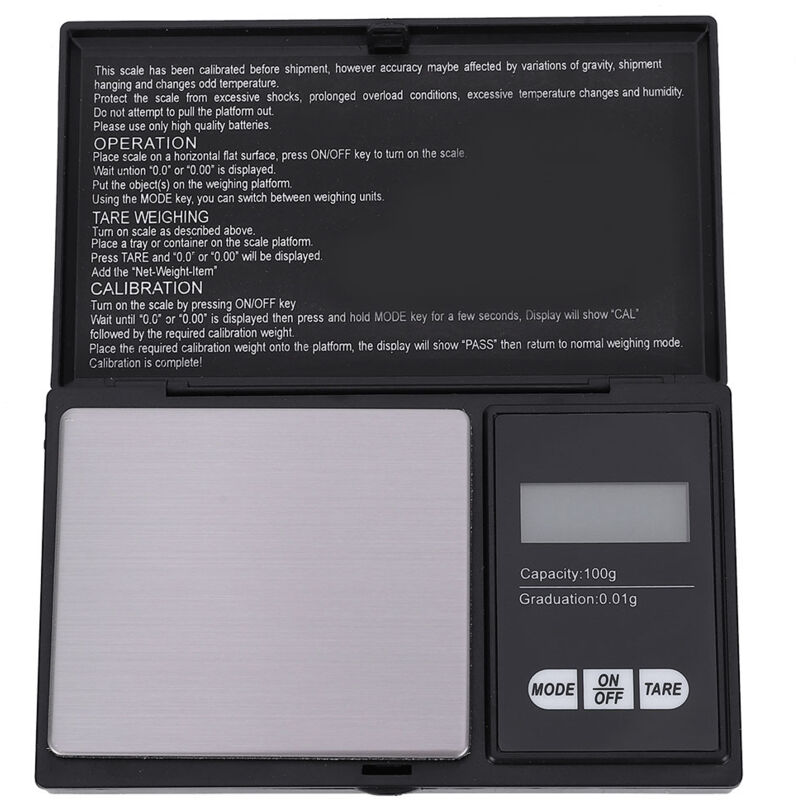 Mini Tragbare Hochpräzise Led-digitalwaage Für Gold-silber-diamant-schmuck (100 G/0,01 G)