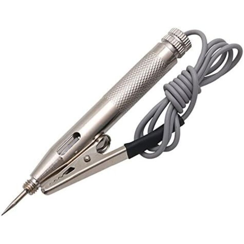 1 Stück Auto-schaltkreistester Für Pkw, Motorrad, Lkw, 6v/12v/24v Dc-prüfgerät, Voltmeter, Lichtdetektor, Werkzeuge, Silber
