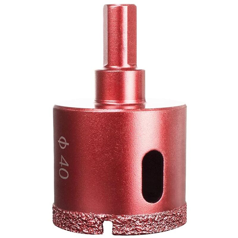 Diamant-lochsäge, Hochleistungs-lochsäge Für Glas/fliesen/granit/marmor (40 Mm)