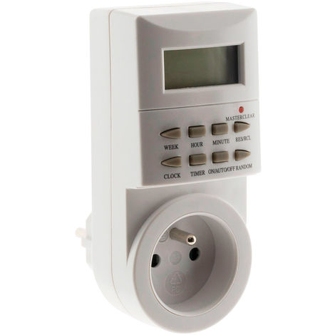 Digitaler Wochentimer Mit 49 Programmen – 3680 W Leistung Bei 230 V – Minutengenaue Programmierung – Zufallsaktivierung