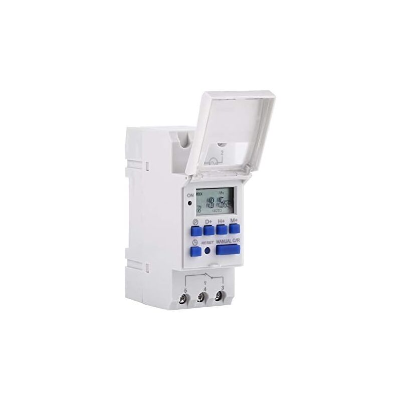Programmierbarer Digitaler Timer, Lcd-display, Wochenschaltuhr Mit Programmierfunktion, Programmierbarer Timer Auf Din-schiene (220 V)