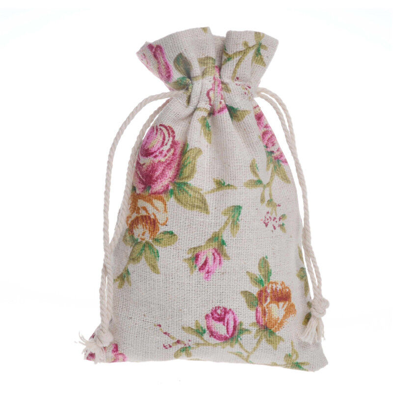 50er-pack Leinen-jutesäcke, Kleine Stoffbeutel, Baumwoll-duftbeutel, 10 X 14 Cm, Jutesack, Stoffbeutel, Kordelzugbeutel