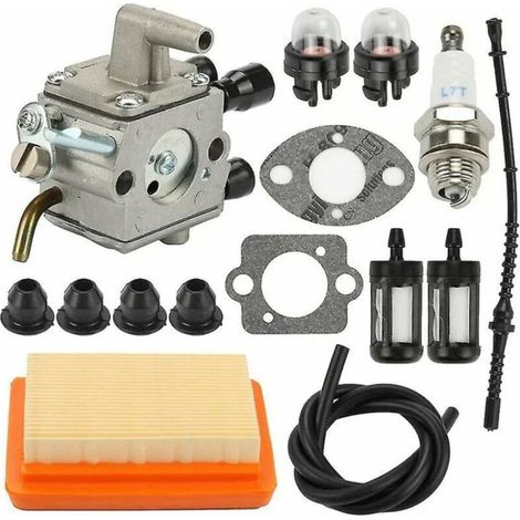 Komplettes Vergaser-reparaturset Für Stihl Freischneider Fs120, Fs200, Fs202, Fs300, Fs350 – Dichtung, Luftfilter, Kraftstofffilter, Schlauch, Zündkerze