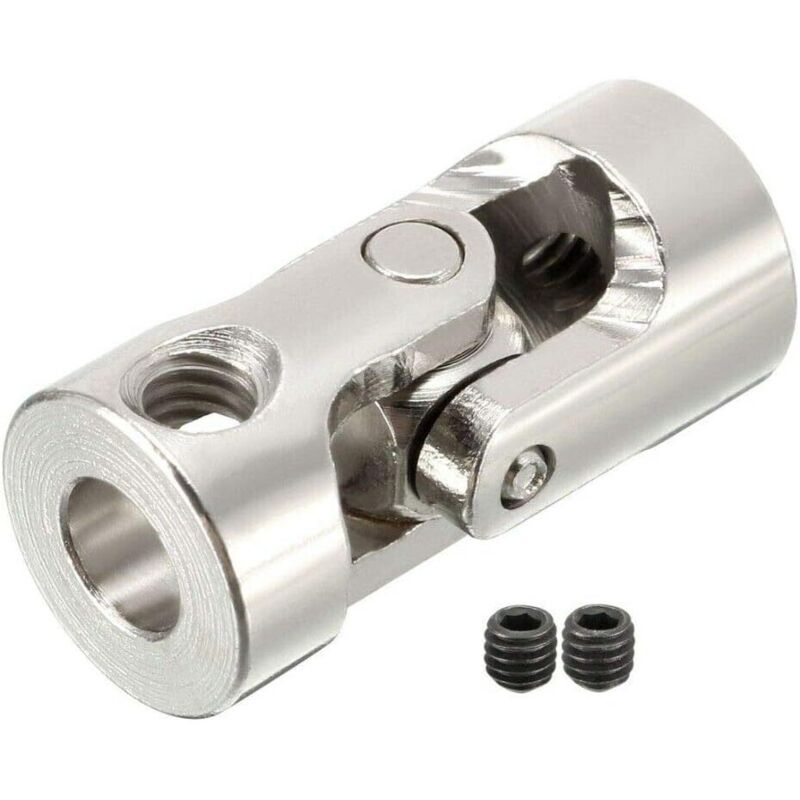 1 Stück 2–10 Mm Lenkwellen-kreuzgelenk Für Boote, Autos, Diy-zubehör, Silber