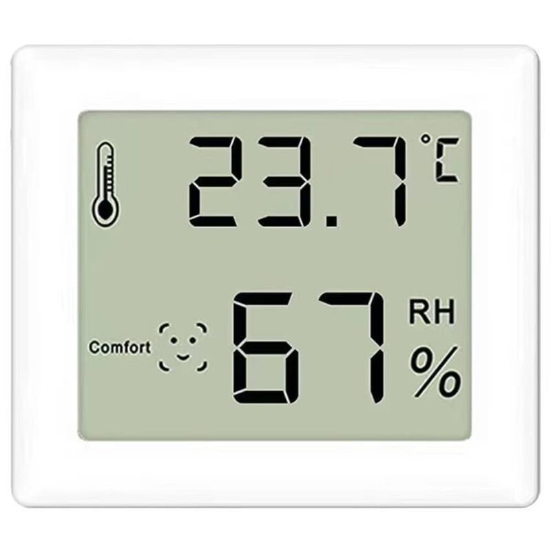 Haushalts-raumthermometer, Digitales Raumhygrometer, Großes Lcd-display Für Umgebungsdaten, Geeignet Für Innenräume, Weinkeller, Schlafzimmer, Hygrometer Mit Magnet