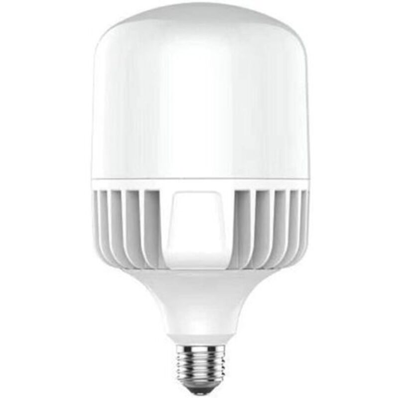 E40-60w Led-lampe – Kaltweiß 6500k – 6000k Lm – Turbinendesign Und Kühlkörperplatte – Industrie- Und Außenbeleuchtung, E40-sockel, Weiß – 1 Stück