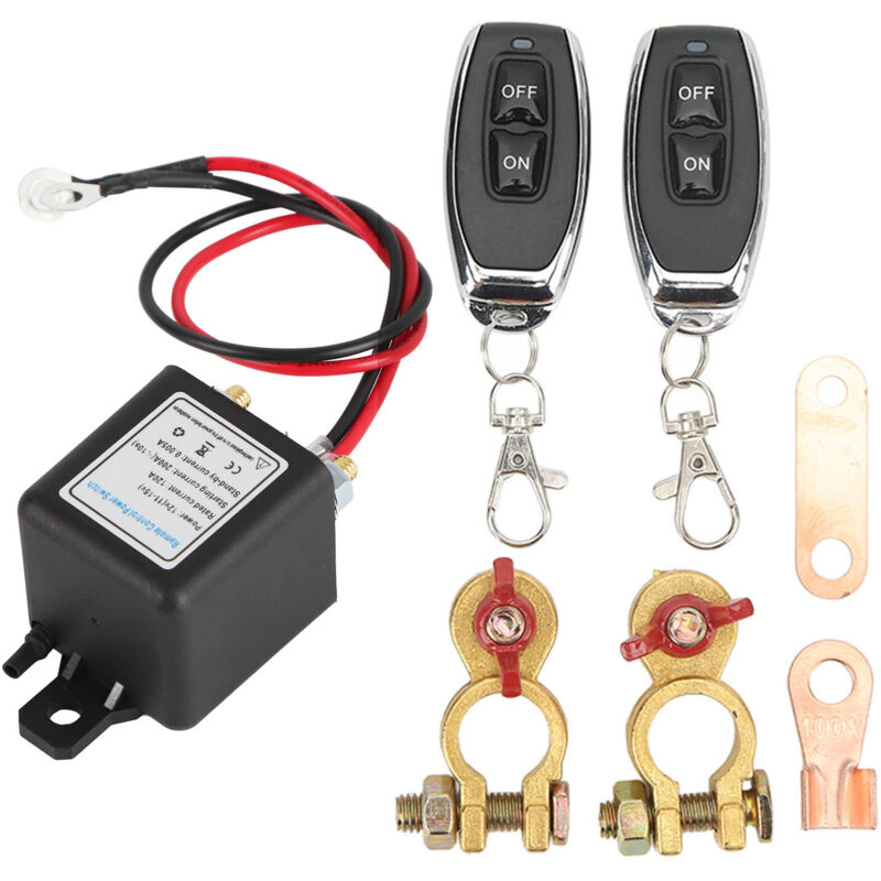 Batterietrennschalter Für Kraftfahrzeuge, Stromausschalter Mit Fernsteuerbarer Kupferklemme Für 12v 120a Fahrzeuge