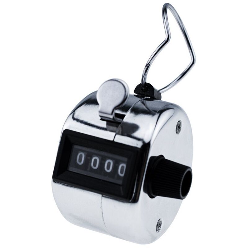 1 Packung Silberne Handzähler Mit Sicherem Armband Npterbl