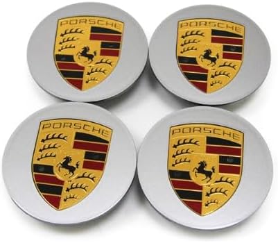 75 Mm 4er-pack Porsche-radnabenkappen, Silber (einzeln)