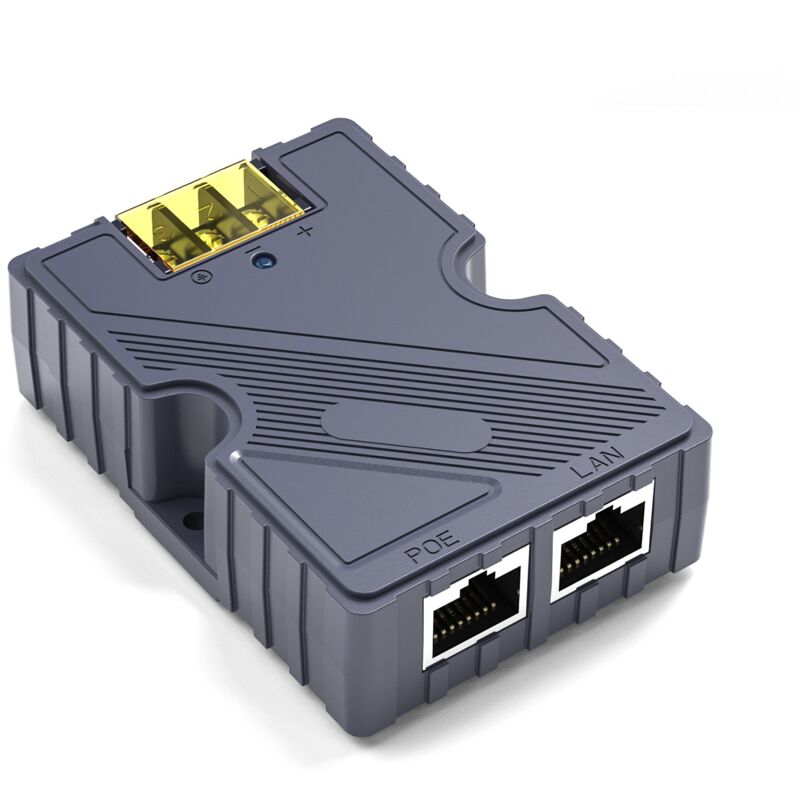 48–57 V 3 A Gigabit-ethernet-passiv-poe-injektor Aus Abs Mit Esd-überspannungsschutz, 150 W, Mit Lan-anschluss, Für Starlink-satelliteninternet-kit