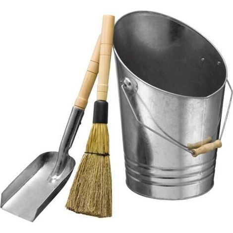 Starfeu Kamin-set Aus Silberverzinktem Stahl, 10 Liter