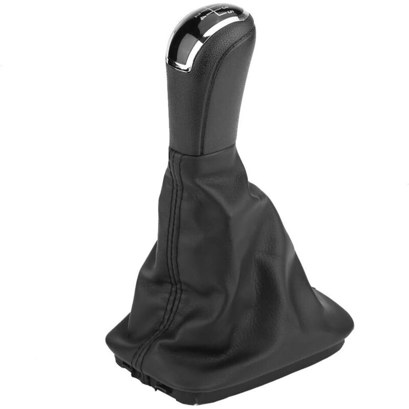 Schaltknöpfe Schaltknauf Mit Manschettenabdeckung, 5-gang-schaltknauf Schalthebel Manschettenabdeckung Pu Für Fabia Mk1 6y