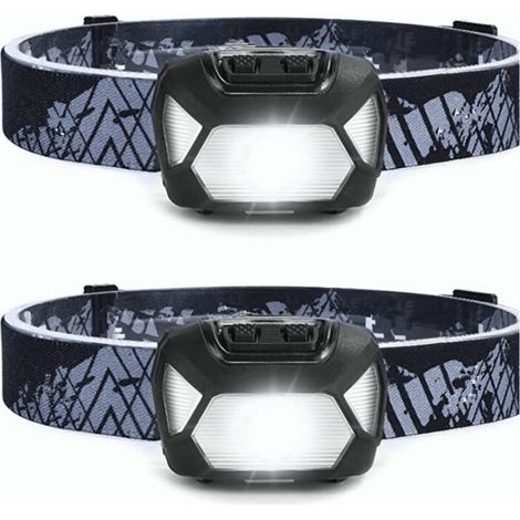 Hochleistungs-led-stirnlampe D5000, Wiederaufladbar, Ultrahelle Led-stirnlampe Mit 2000 Lux, Weißem Und Rotem Licht, 6 Leuchtmodi, Schutzart Ipx4, Ideal Zum Laufen, Angeln, Radfahren Und Campen