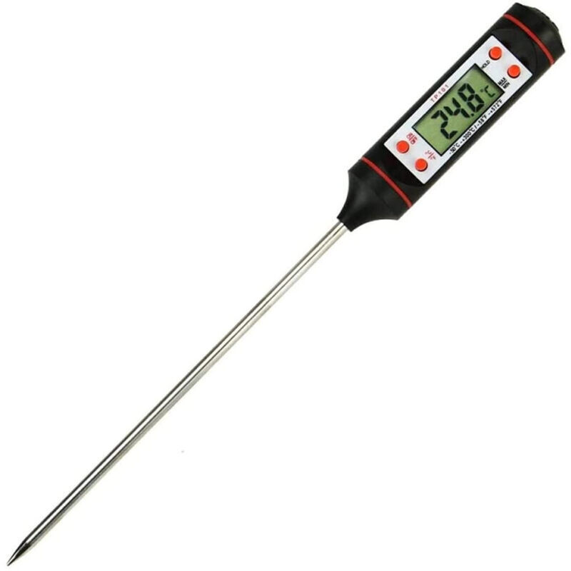 Jr-1 Digitales Lebensmittelthermometer Für Flüssigkeiten Und Milch Mit Etui