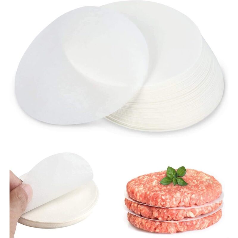 Tang Yuan 500 Rundes Hamburgerpapier, Backpapier Für Kuchen/antihaftpapier, 11 Cm Rundes Lebensmittelunterlagenpapier, Ölabsorbierendes Und Pergamentpapier, Gesundes Backpapier