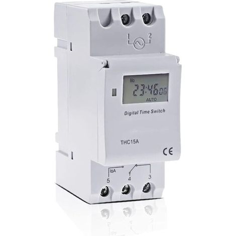 Industrieschalter Tm615-2 Für Mikrocomputer, Programmierbarer Elektronischer Digitaltimer, 12 V, 110 V, 220 V, 16 A Steuerrelais, Din-schienenmontage