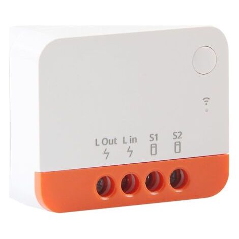 Minir4 Wlan-funkschalter, 2-wege-smart-mikromodulschalter, Abnehmbarer Relaismodus, App-steuerung, Mini-smartschalter Kompatibel Mit Alexa Und Google Home, 10 A/2200 W