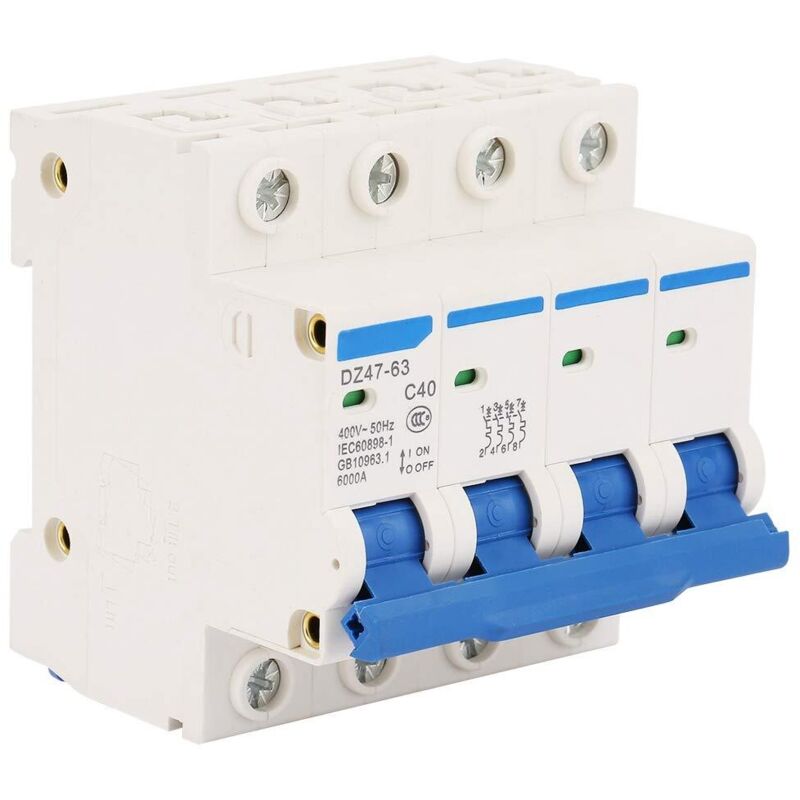 Dz47-63 Miniatur-leistungsschalter 40 A 400 V Überlaststrom Kurzschlussschutz 4p 6 Ka 50 Hz