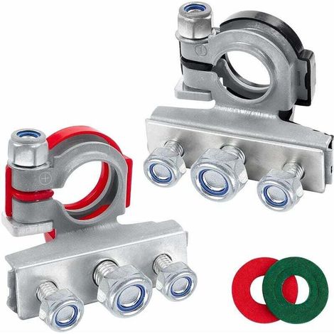 Ulisem – 12-v-batterieanschluss – Reines Kupfer Mit Korrosionsschutzpad – Schnellanschluss Für Autos, Lkw Und Boote – Öffnungen 15,3–18 Mm