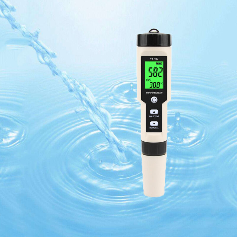 5-in-1 Elektronisches Ph-meter-testgerät, Misst Ph-wert, Tds-wert, Ec-wert, Salzgehalt Und Temperatur, Wasserqualitätstester, Lcd-bildschirm Und Hohe Messgenauigkeit, Für Trinkwasser, Aquarien, Schwim