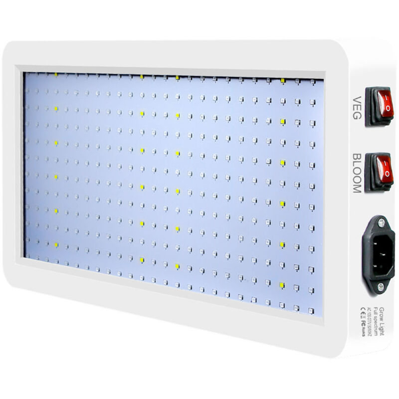 2000w Led-pflanzenlampe Für Den Innenbereich, 312 Vollspektrum-leds, Doppelschalter, Ip65 Wasserdicht, Hängelampe Für Baumschulen Und Gewächshäuser
