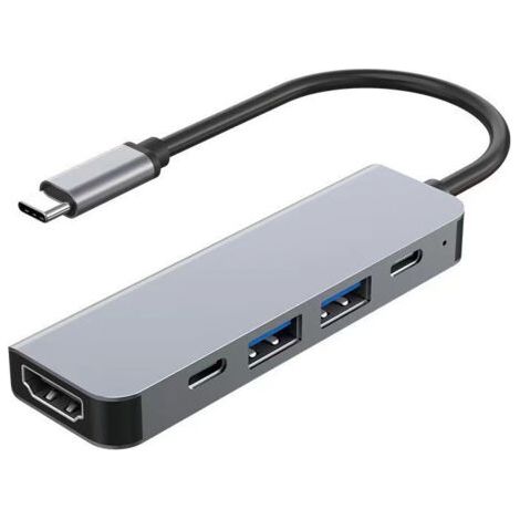 Usb-c-hub, Usb-dockingstation, Usb-c-adapter, 5-in-1 Für Macbook Pro Air M1/m2, 4k Hdmi, Usb 3.0, Usb-c, 100w Pd, Für Apple Ipad, Dell, Samsung Switch, Surface Und Andere Typ-c-geräte