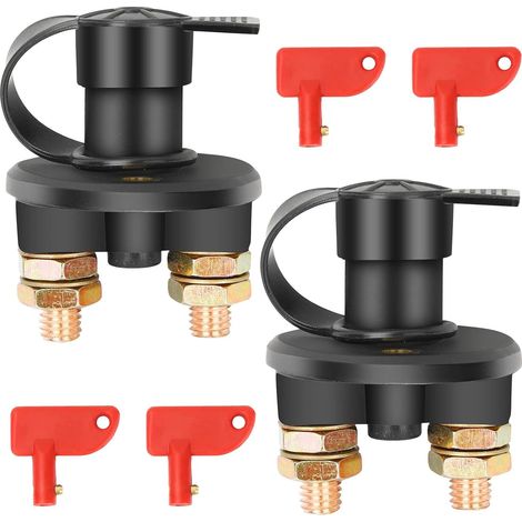 Stück 12v/24v Batterietrennschalter Ein/aus Autobatterietrennschalter Für Yacht, Boot, Lkw, Bus, Wohnmobil, Auto, Motorrad