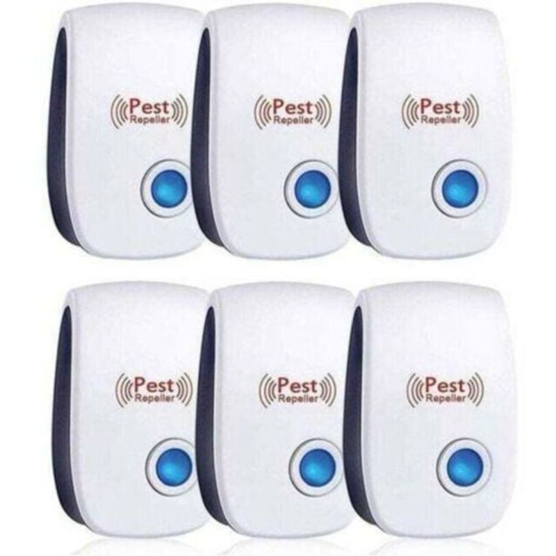 Ultraschall-abwehrmittel, Xu, Ultraschall-mäuseabwehrmittel, 6er-pack, Ultraschall-mäuse- Und Rattenabwehrmittel, Wirksam Gegen Mäuse, Ratten, Fliegen, Mücken, Schadinsekten, Spinnen, Kakerlaken, Sich