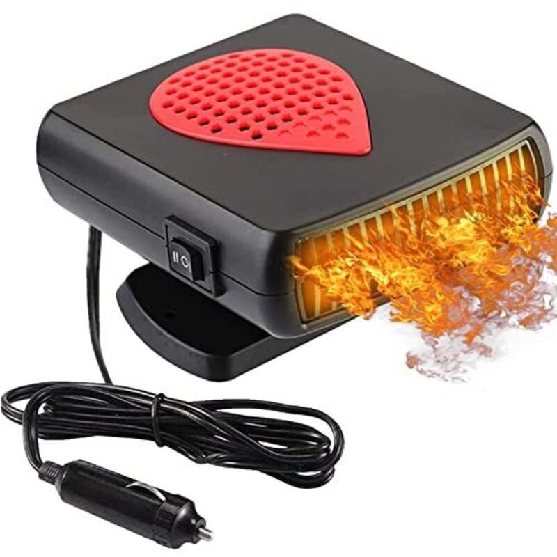 Autoheizung, 12 V, 150 W, 2-in-1, Tragbare Autoheizung Mit Windschutzscheibenentfeuchter Und -entfroster, 360°-schwenkarm Zum Heizen Und 1,5 M Langem Zigarettenanzünderkabel