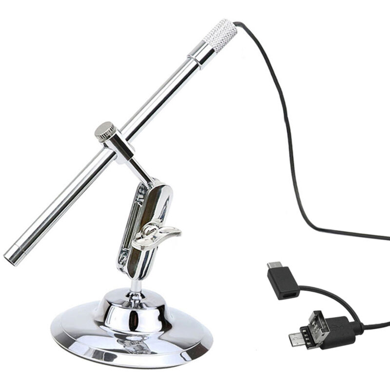 Tragbares Usb-digitalmikroskop, Inspektionslupe, Wasserdichte Kamera (ip67), 8 Integrierte Leds Mit Fortschrittlichem Cmos-sensor, 10- Bis 200-fache Vergrößerung, Für Android-smartphones, Pcs Und Lapt