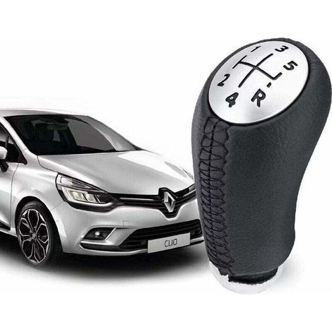 Ulisem Clio 3 Schaltknauf – Leder – 5-gang-schalthebel Für Laguna / Megane 2 / Clio 4 / Scenic / Kangoo