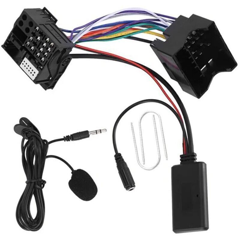 Bluetooth 5.0 Kfz-adapter Mit Integriertem Mikrofon Und Aux-kabel Für Freisprechanrufe, Kompatibel Mit Citroën Peugeot C2 C5 Rd4