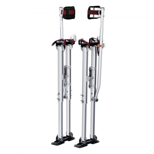 Aluminiumstelzen Deckenbau 91,4-126,7cm Höhenverstellbar Arbeitsstelzen Trockenbau 103kg Belastbarkeit Malerstelzen 27-29cm Fußgröße Für Malerarbeit Heimdekoration Baumschnitt Elektroarbeit