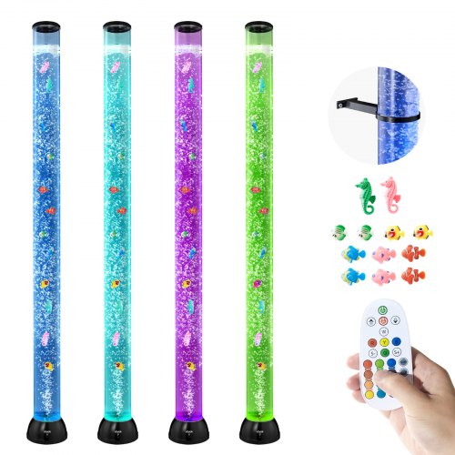 Aquarium Lampe 10x Fische Lavalampe Stimmungslicht 150cm 16 Farbeffekte